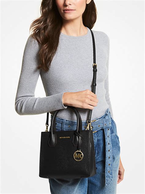 michael kors mercer portemonnee|Mercer Medium Pebbled Leather Crossbody Bag .